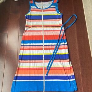 Talbots Multicolor Striped Maxi Dress